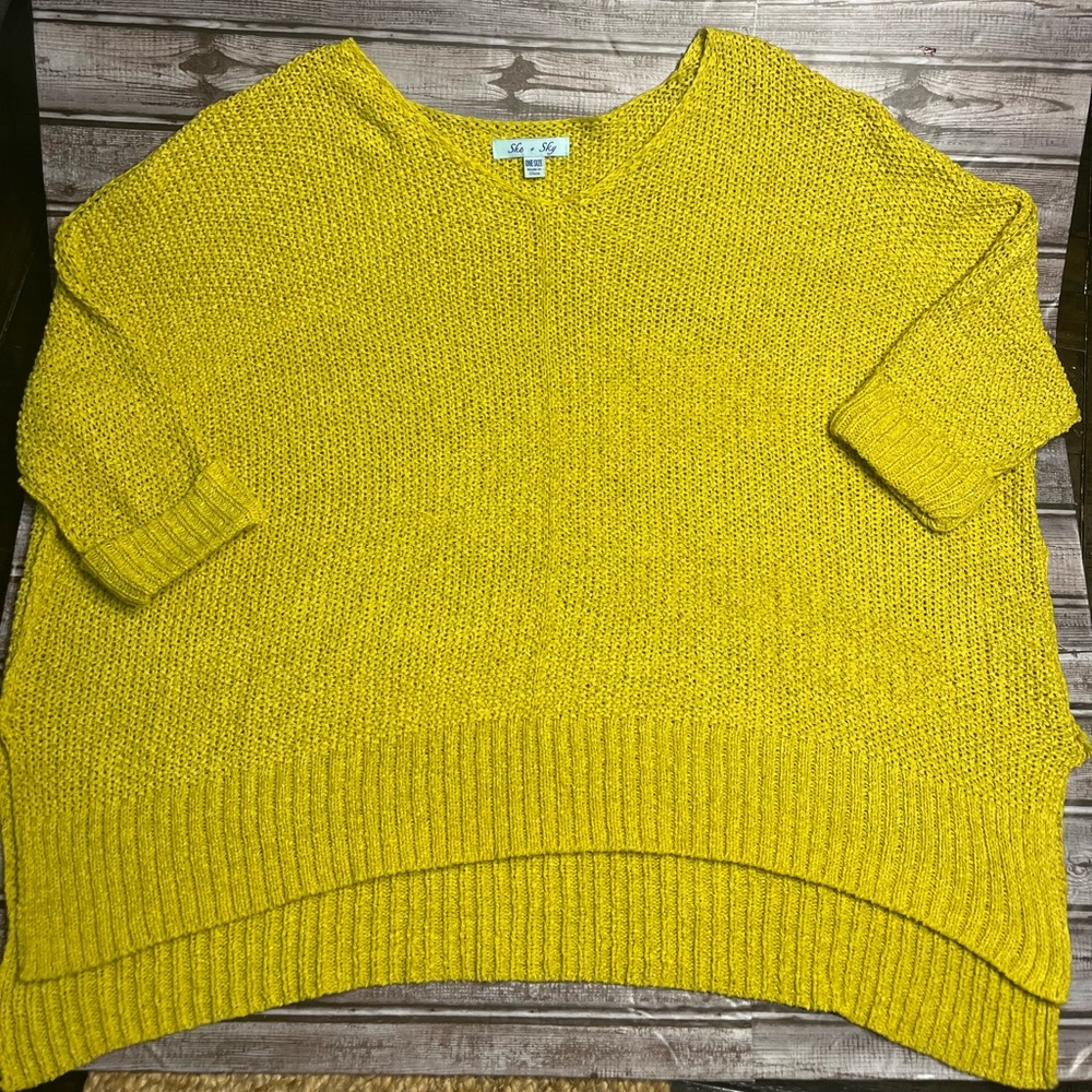 She + Sky One Size Sweater
